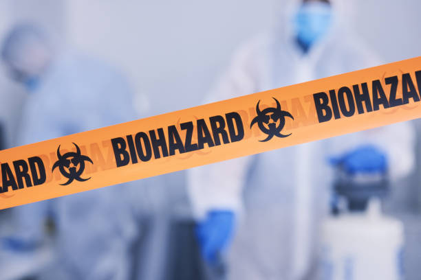Professional Biohazard Cleanup technician working in Delaware, OH